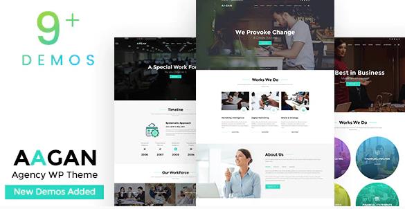 Aagan v2.9 公司企业网站模板插图