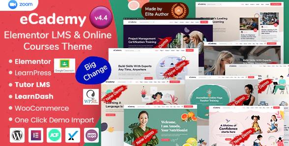 eCademy v7.0 - Wordpress在线培训教育主题