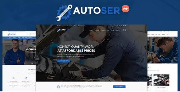 Autoser v1.0.9.2 汽车维修服务行业主题模板插图