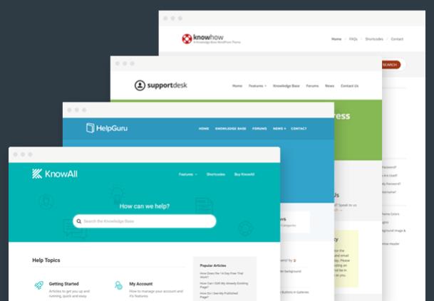 HelpGuru v1.7.5-自助服务知识库主题插图