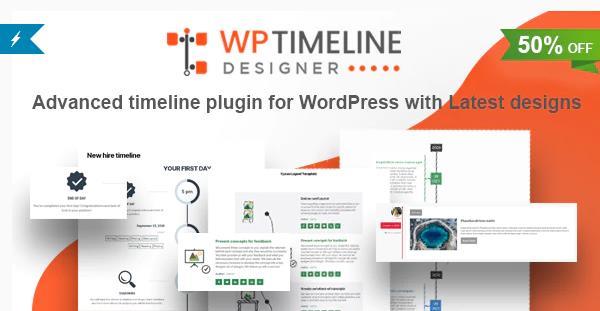 WP Timeline Designer Pro v1.4.5 - WordPress时间轴插件插图