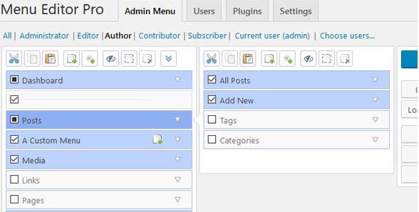 Admin Menu Editor Pro v2.27.4（未汉化） – wordpress菜单编辑器插图