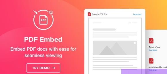 PDF Embed v1.1.1 WordPress PDF 插件插图