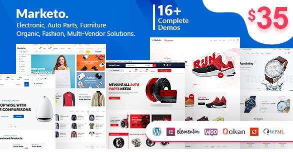 Marketo v3.1 –市场Woocommerce WordPress主题插图