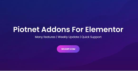 Piotnet Addons Pro For Elementor Pro 6.3.42插图