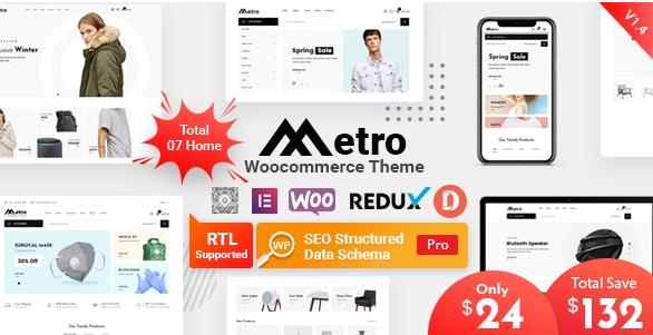 Metro v2.11.0（已汉化） – WordPress商店主题插图