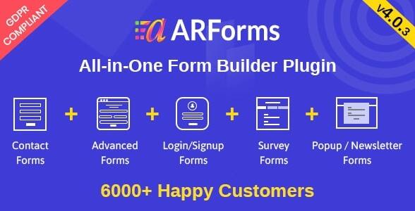ARForms v4.3.2 – WordPress表单生成器插件