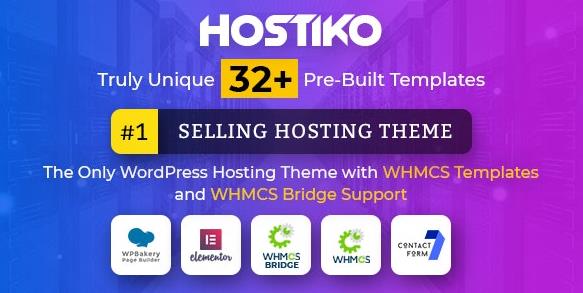 Hostiko v53.0.0 – WordPress WHMCS托管主题