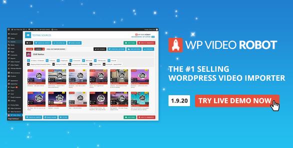 WordPress Video Robot v1.11.1 – 最终的视频导入器插图