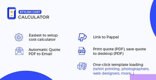 Stylish Cost Calculator Premium v5.7.9 – WordPress 即时价格估算和成本计算器插件插图