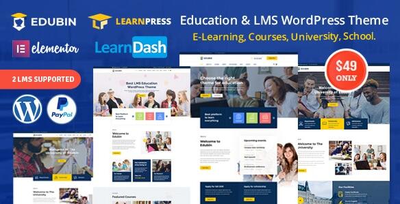 Edubin v6.7.9 –  WordPress教育主题插图