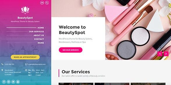 BeautySpot v3.5.8破解版 – WordPress美容院主题插图