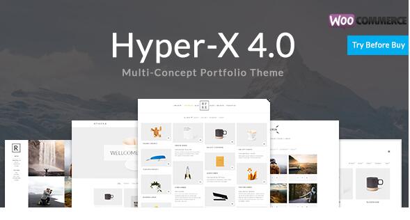 HyperX v4.9.9.3 – 响应式WordPress产品组合主题插图