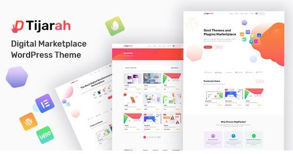 Tijarah v1.4.0破解版 – WooCommerce主数字市场题插图
