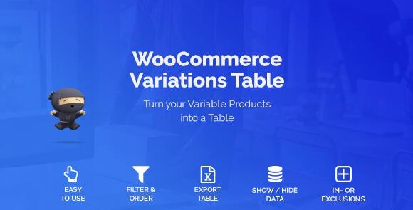 WooCommerce Variations Table v1.3.9（已汉化）插图
