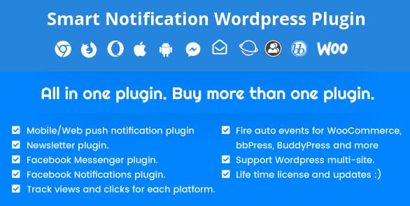 Smart Notification v 9.2.78 – WordPress智能通知插件插图