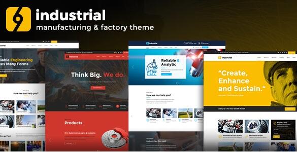 Industrial v1.5.0 – WordPress工业工厂主题插图