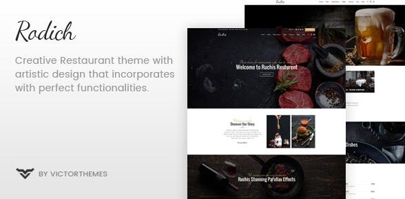 Rodich v2.2 – WordPress餐厅主题插图