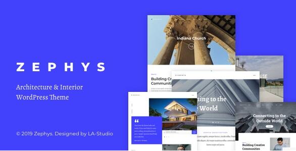 Zephys v1.0.8 –WordPress建筑与室内主题插图