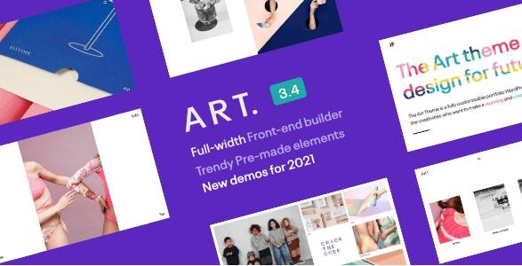 Portfolio ART 3.10.3 – WordPress作品集主题插图