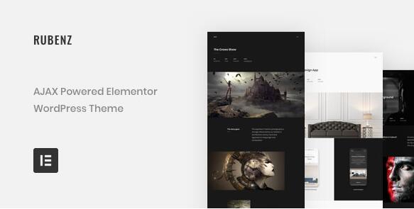 Rubenz v2.7.4（已汉化） – Creative Portfolio AJAX WordPress主题插图