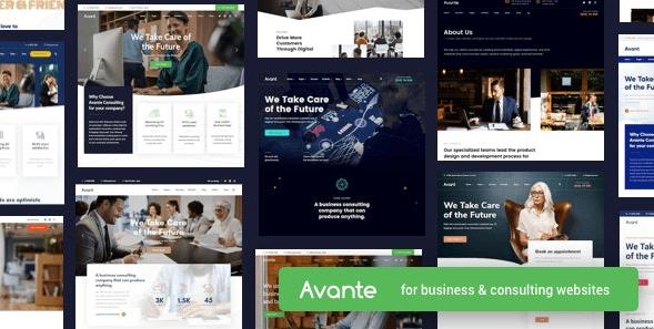 Avante v2.1.0破解版 – WordPres业务咨询主题