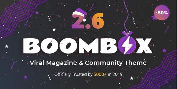 BoomBox v2.9.5.1破解版（已汉化） – WordPress杂志主题