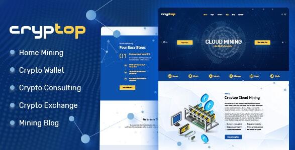 CrypTop v1.0.5 – ICO Landing and CryptoCurrency WordPress Theme