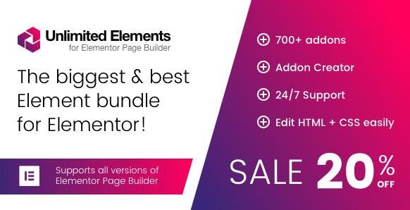 Unlimited Elements for Elementor Premium v1.4.62 – Elementor增强插件