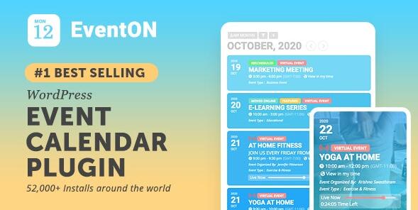 EventOn v3.0.7 汉化破解版– WordPress事件日历插件