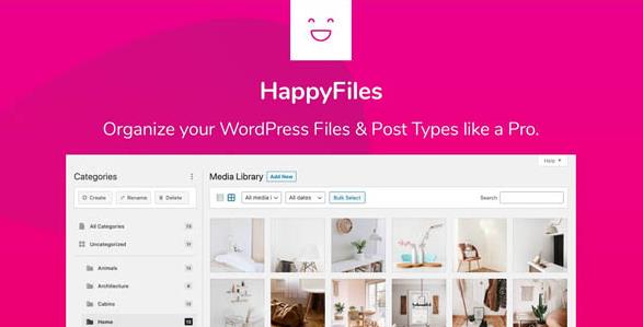 HappyFiles Pro v1.8.3 – WordPress媒体文件夹管理插件