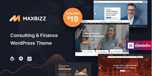 Maxbizz v1.2.3.14破解版– WordPress咨询和财务主题