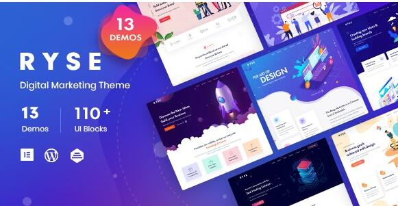Ryse v4.0.3 – SEO和数字营销WordPress主题