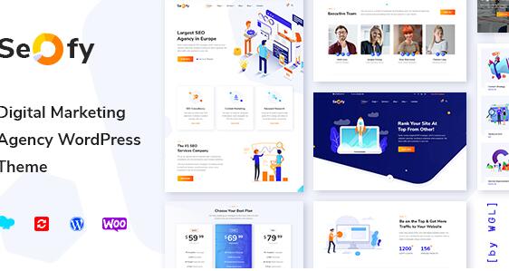 Seofy v1.5.18破解版 – 数字营销公司WordPress主题