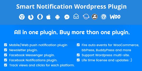 Smart Notification v 9.2.78 - WordPress智能通知插件