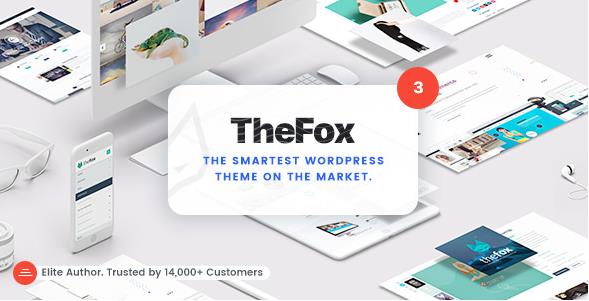 TheFox v3.9.9.9.7 –响应式多用途WordPress主题
