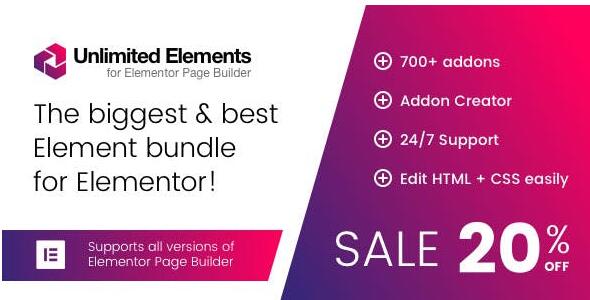 Unlimited Elements for Elementor Premium v1.4.61汉化破解版