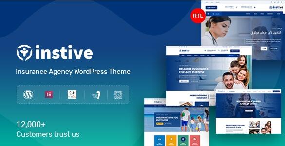 Instive v1.2.2破解版 –WordPress保险主题插图