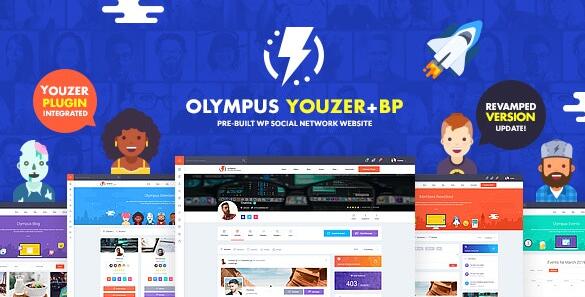 Olympus v4.6破解版(已汉化) – 强大的社交网络BuddyPress主题插图