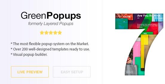 Green Popups v7.18（以前为分层弹出窗口）–用于WordPress的弹出窗口插件插图