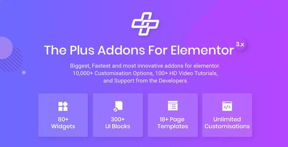 The Plus v4.1.4 破解版– Addon for Elementor Page Builder WordPress Plugin插图
