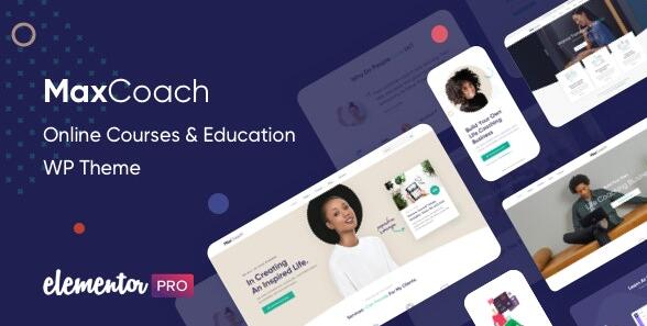 MaxCoach v2.0.2 –在线课程和教育WP主题插图