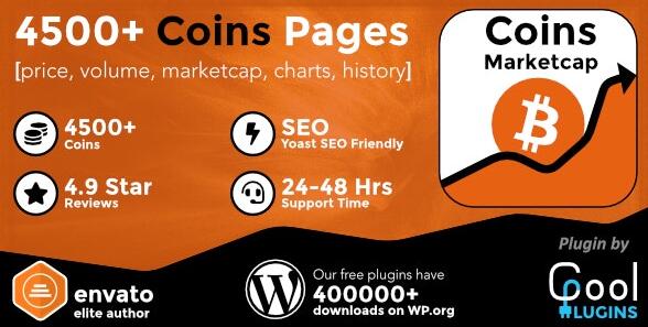 Coins MarketCap v5.5.9（已汉化90%） – WordPress加密货币插件插图