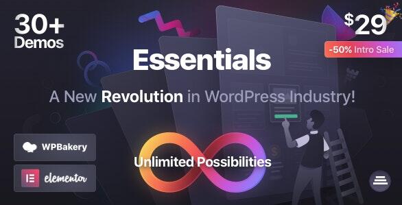 Essentials v1.2.6破解版–多用途WordPress主题插图