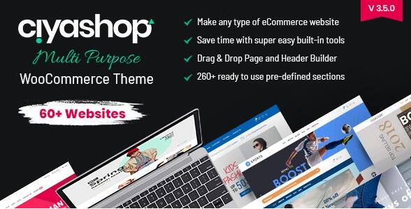 CiyaShop v4.20.0（已汉化）– WooCommerce WordPress主题插图