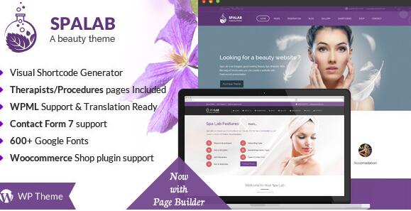 Spa Lab v5.5 –  WordPress美容美发主题插图