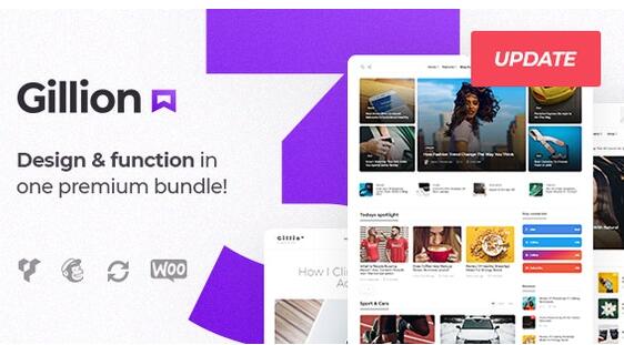 Gillion v4.0.3 –多概念博客/杂志和商店WordPress AMP主题插图