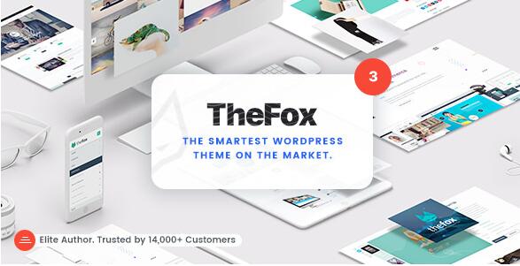 TheFox v3.9.61(已汉化) – 响应式多用途WordPress主题插图