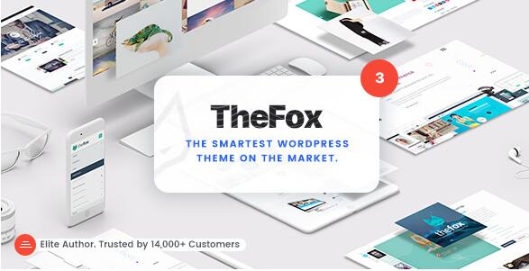 TheFox v3.9.75(已汉化) – 响应式多用途WordPress主题插图