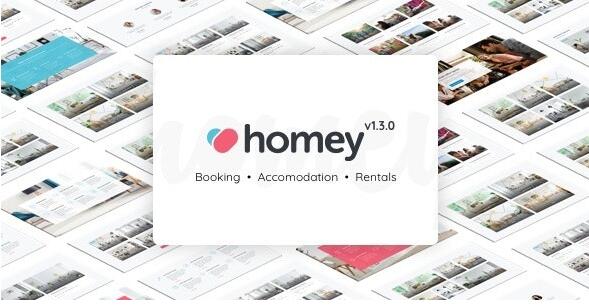Homey v2.3.4 破解版 - WordPress预订和租赁主题插图
